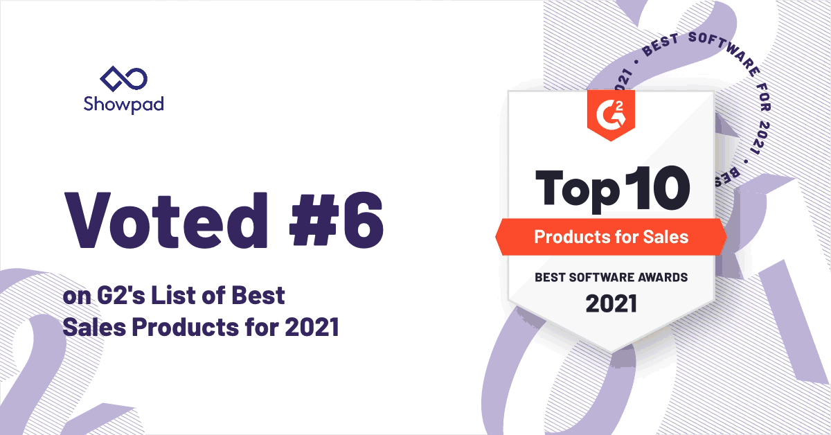Voted #6 on G2's List of Best Sales Products for 2021