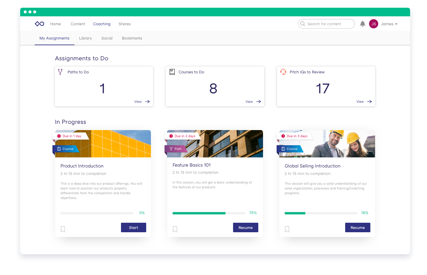 Deliver engaging sales training